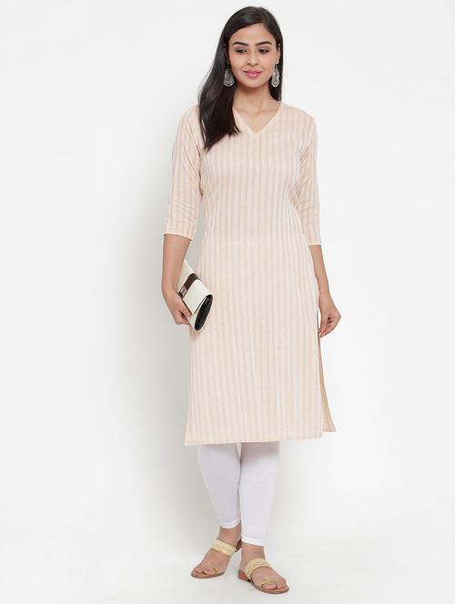 striped straight kurta - 17473663 - Standard Image - 1