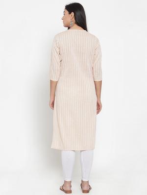 striped straight kurta - 17473663 - Standard Image - 3