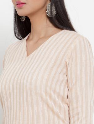 striped straight kurta - 17473663 - Standard Image - 4
