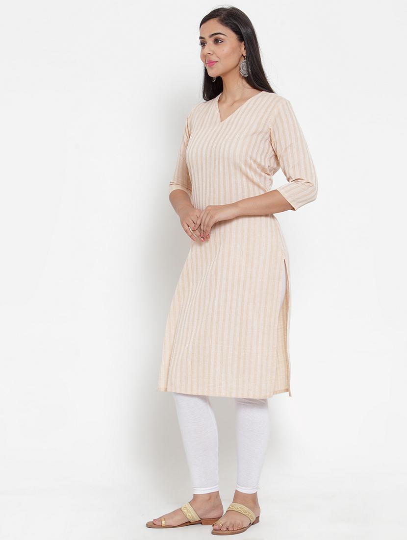 striped straight kurta - 17473663 - Zoom Image - 2