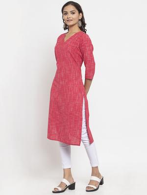 abstract print straight kurta - 17473664 - Standard Image - 2