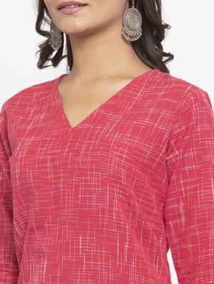 abstract print straight kurta - 17473664 - Standard Image - 4