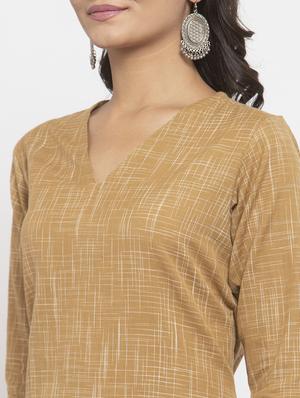 abstract print straight kurta - 17473665 - Standard Image - 4