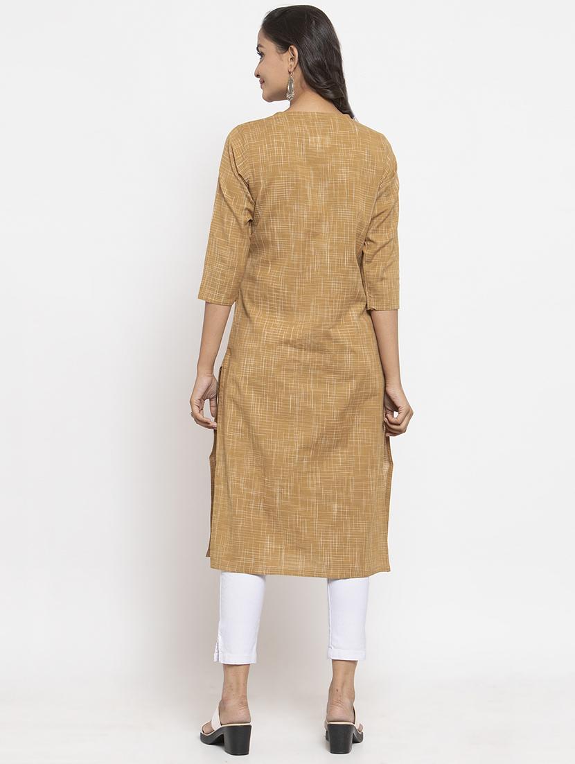 abstract print straight kurta - 17473665 - Zoom Image - 3