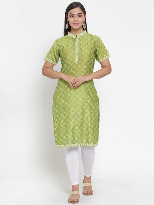 printed straight kurta - 17473667 - Standard Image - 1