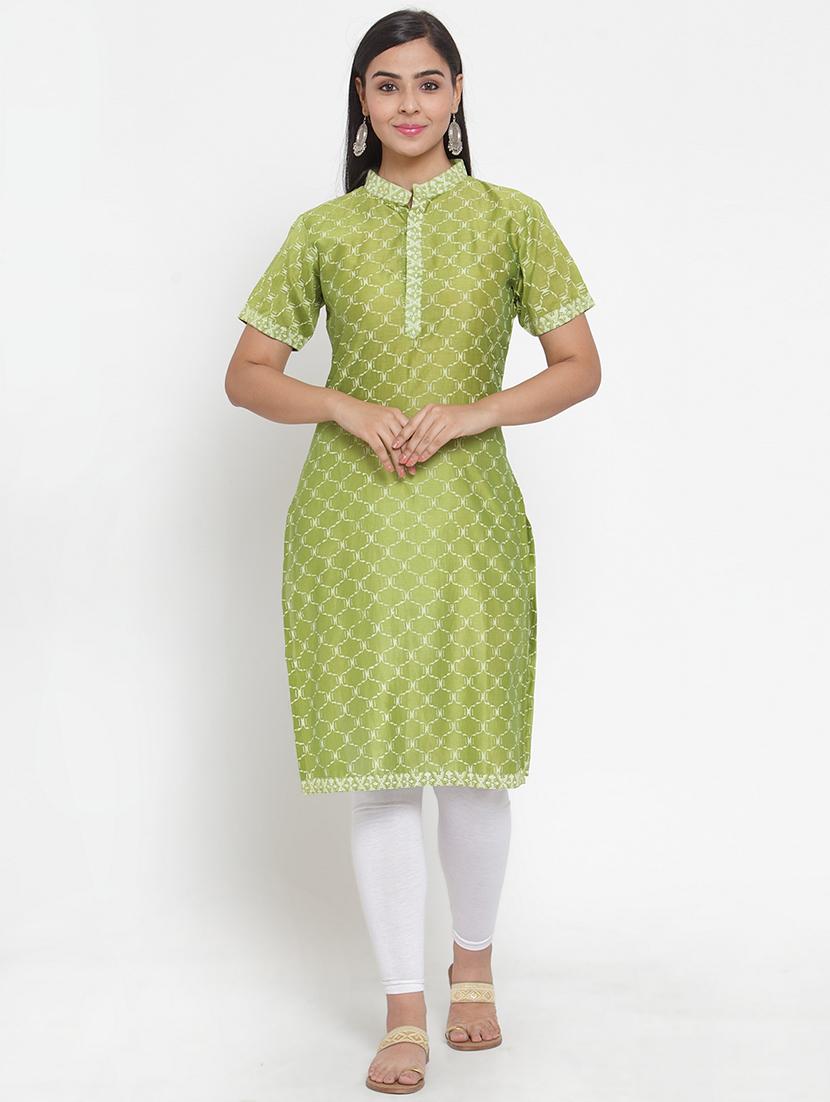 printed straight kurta - 17473667 - Zoom Image - 1