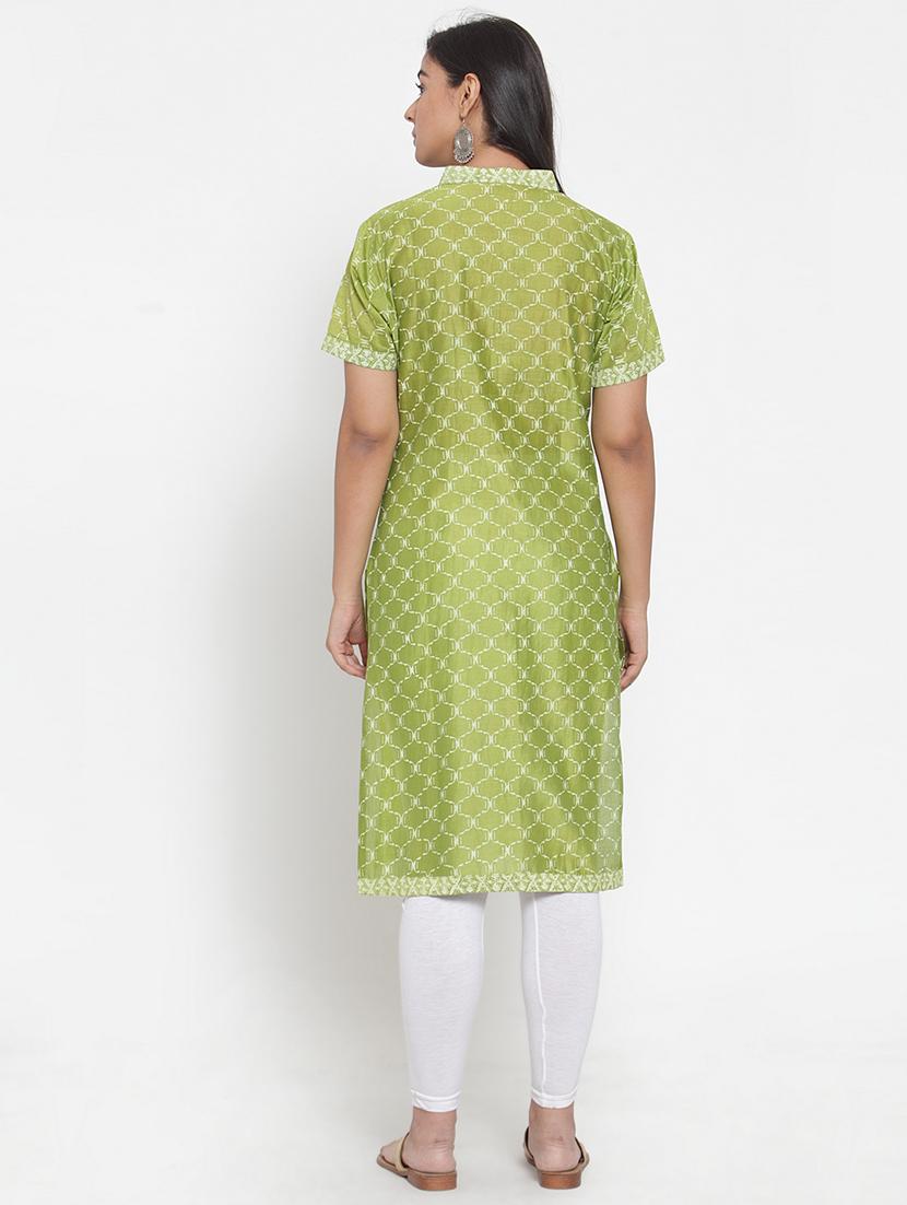 printed straight kurta - 17473667 - Zoom Image - 3
