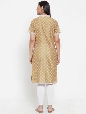 printed straight kurta - 17473669 - Standard Image - 3
