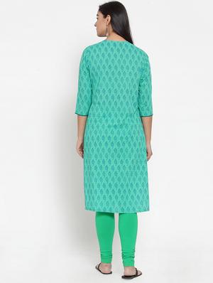 printed straight kurta - 17473670 - Standard Image - 3