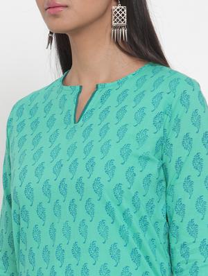 printed straight kurta - 17473670 - Standard Image - 4