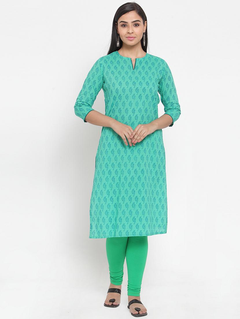 printed straight kurta - 17473670 - Zoom Image - 1
