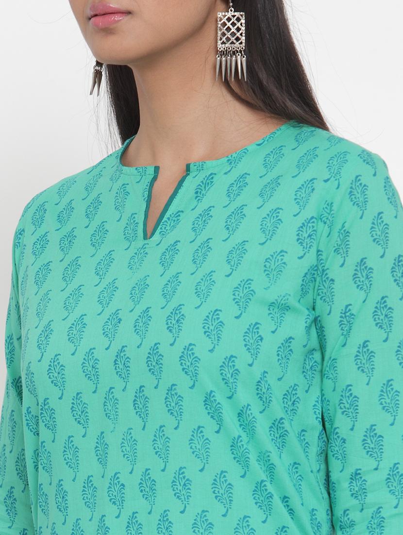 printed straight kurta - 17473670 - Zoom Image - 4