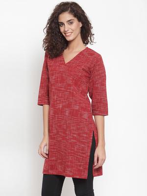 printed straight kurta - 17473671 - Standard Image - 2