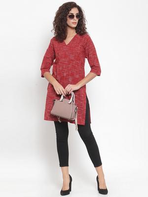printed straight kurta - 17473671 - Standard Image - 3