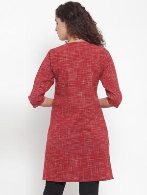 printed straight kurta - 17473671 - Standard Image - 4