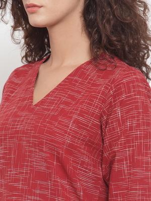 printed straight kurta - 17473671 - Standard Image - 5