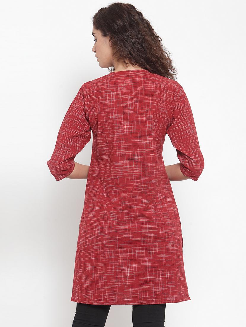 printed straight kurta - 17473671 - Zoom Image - 4