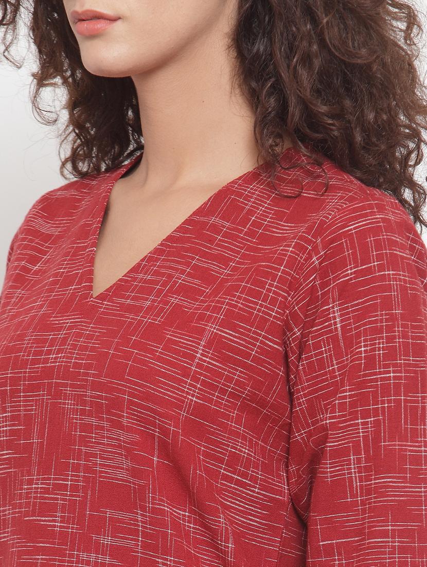 printed straight kurta - 17473671 - Zoom Image - 5