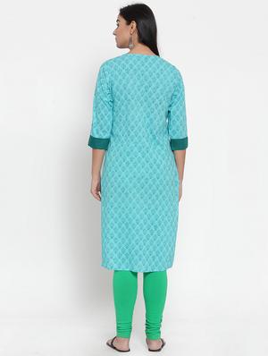 block print straight kurta - 17473672 - Standard Image - 3