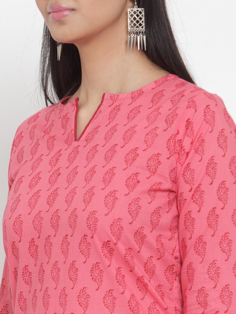 block print straight kurta - 17473676 - Zoom Image - 4
