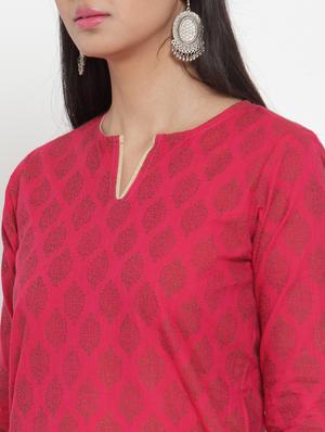 block print straight kurta - 17473678 - Standard Image - 4