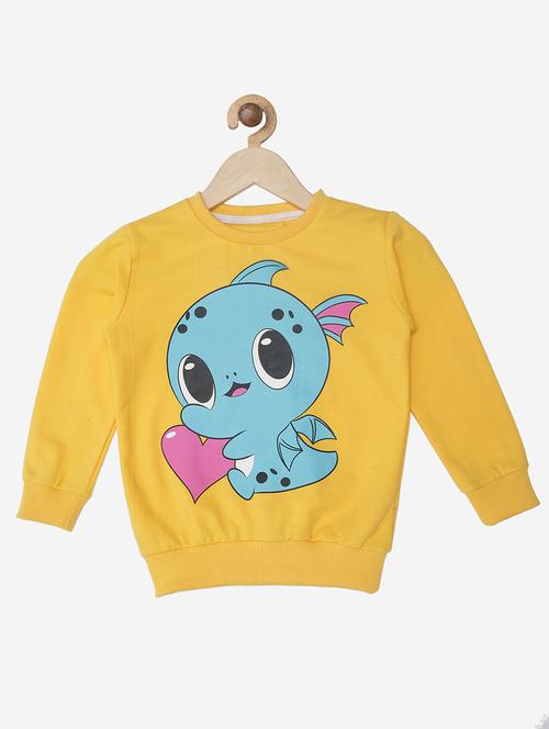 yellow cotton fleece sweatshirt - 17473742 - Standard Image - 1