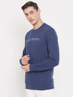 blue chest print sweatshirt - 17473877 - Standard Image - 2