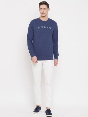 blue chest print sweatshirt - 17473877 - Standard Image - 4
