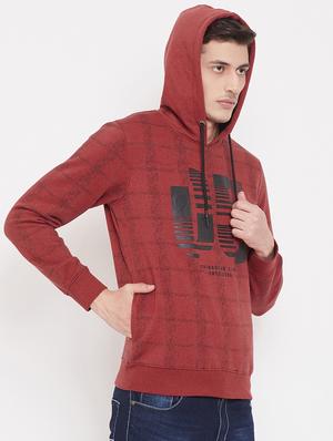 maroon printed sweatshirt - 17473883 - Standard Image - 2