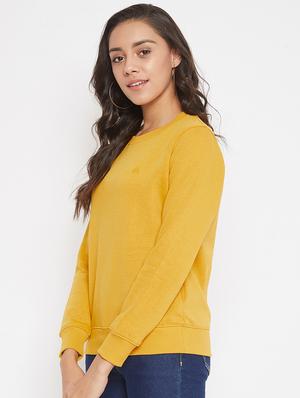 crew neck solid sweatshirt - 17473911 - Standard Image - 2