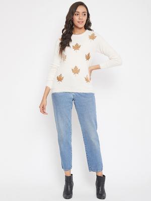 round neck printed pullover - 17473926 - Standard Image - 4