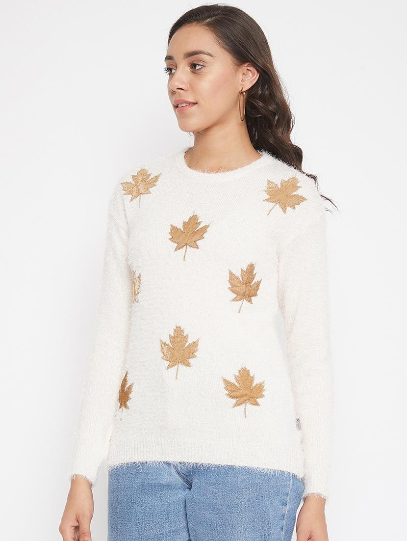 round neck printed pullover - 17473926 - Zoom Image - 2
