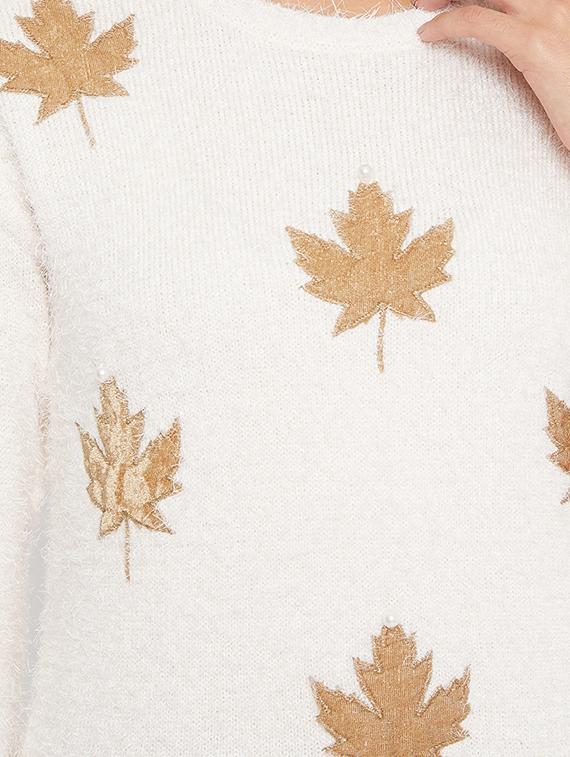 round neck printed pullover - 17473926 - Zoom Image - 5