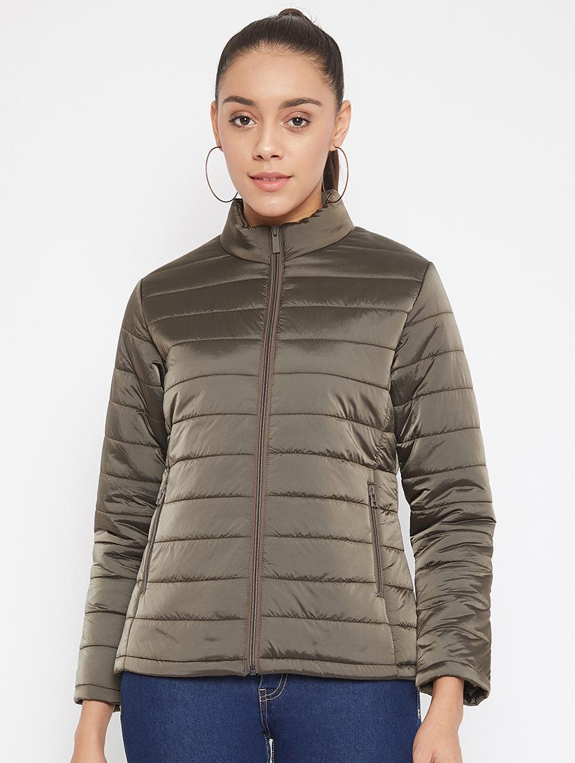 mock neck puffer jacket - 17473960 - Zoom Image - 1