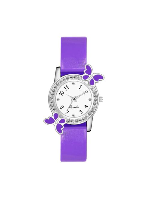 k-2 blue diamond studded attractive butterfly stylish women watch - 17474135 - Standard Image - 1