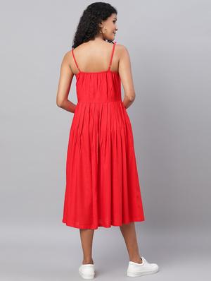 button up a-line dress - 17474325 - Standard Image - 3