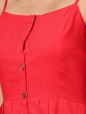 button up a-line dress - 17474325 - Standard Image - 4