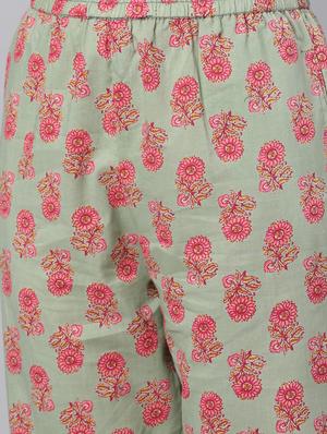 floral kurta pant set - 17474403 - Standard Image - 4