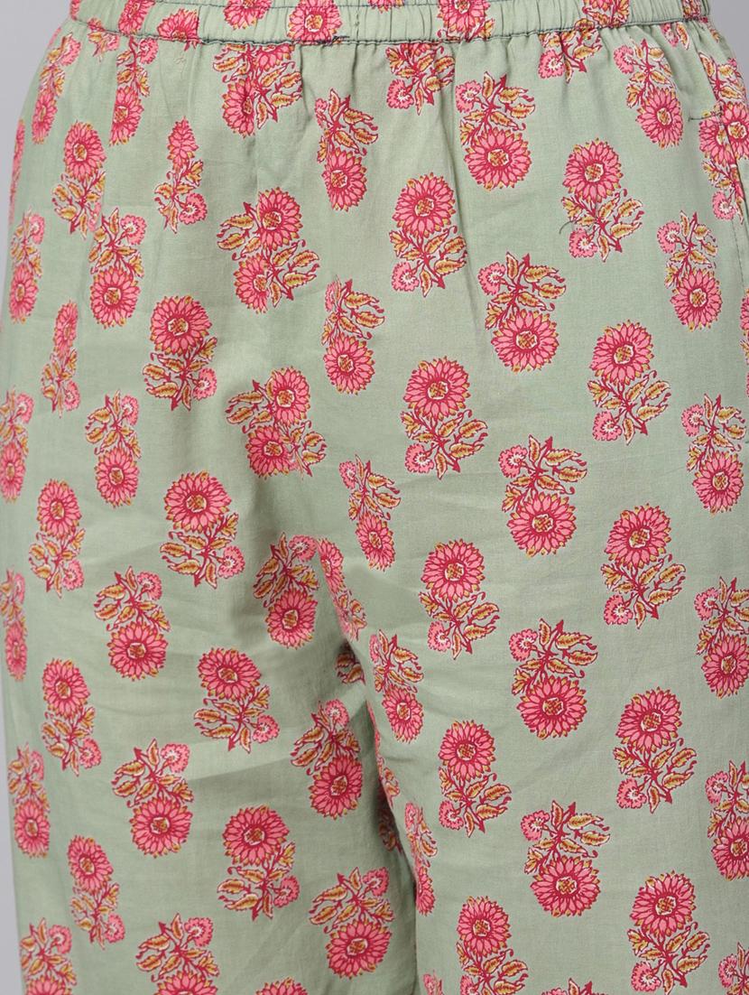 floral kurta pant set - 17474403 - Zoom Image - 4