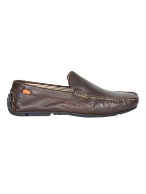 brown leather slip on loafers - 17474548 - Standard Image - 2