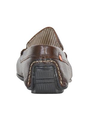 brown leather slip on loafers - 17474548 - Standard Image - 3