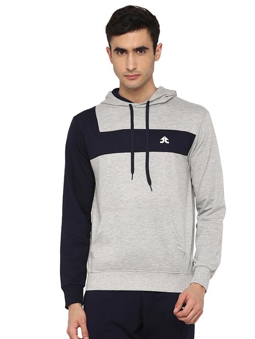 navy blue color block track suit - 17474647 - Standard Image - 1