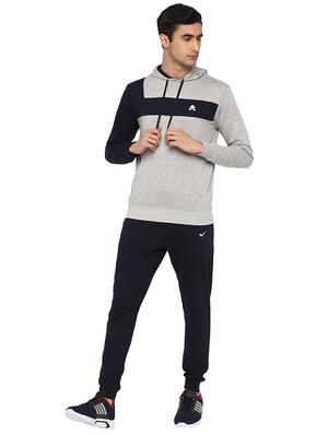 navy blue color block track suit - 17474647 - Standard Image - 4