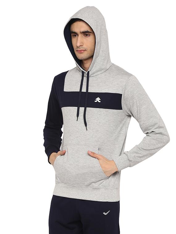 navy blue color block track suit - 17474647 - Zoom Image - 2