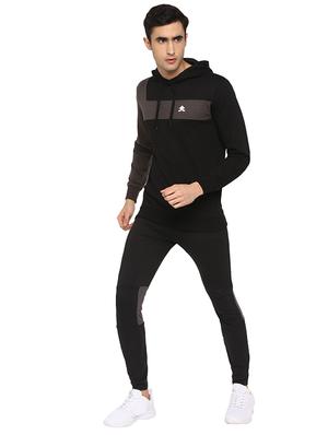 black color block track suit - 17474648 - Standard Image - 4