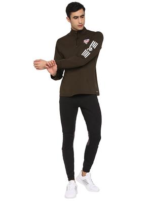 olive green printed track suit - 17474725 - Standard Image - 4