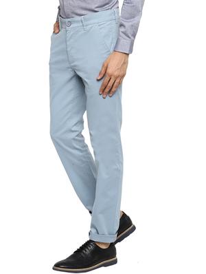 light blue solid chinos - 17474731 - Standard Image - 2