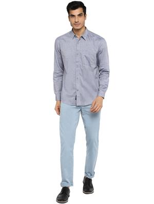 light blue solid chinos - 17474731 - Standard Image - 4