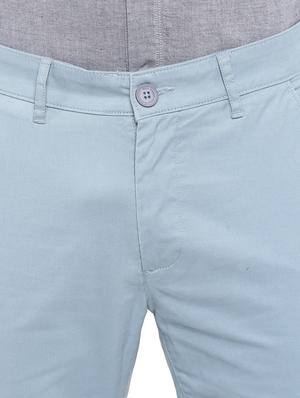 light blue solid chinos - 17474731 - Standard Image - 5