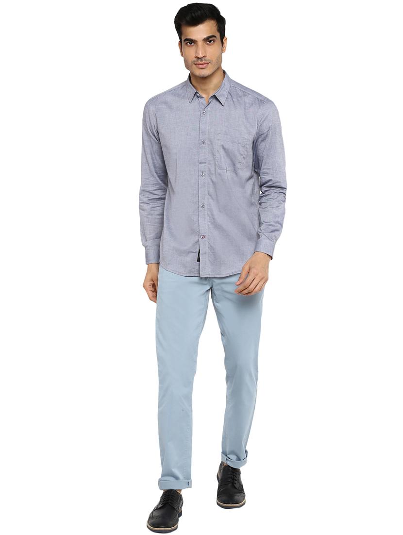 light blue solid chinos - 17474731 - Zoom Image - 4
